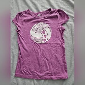 Girls volleyball t-shirt, Crazy 8's, size 5-6, purple